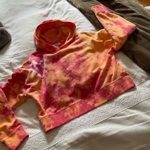 Frankie’s Bikinis tie die sweatshirt hoody